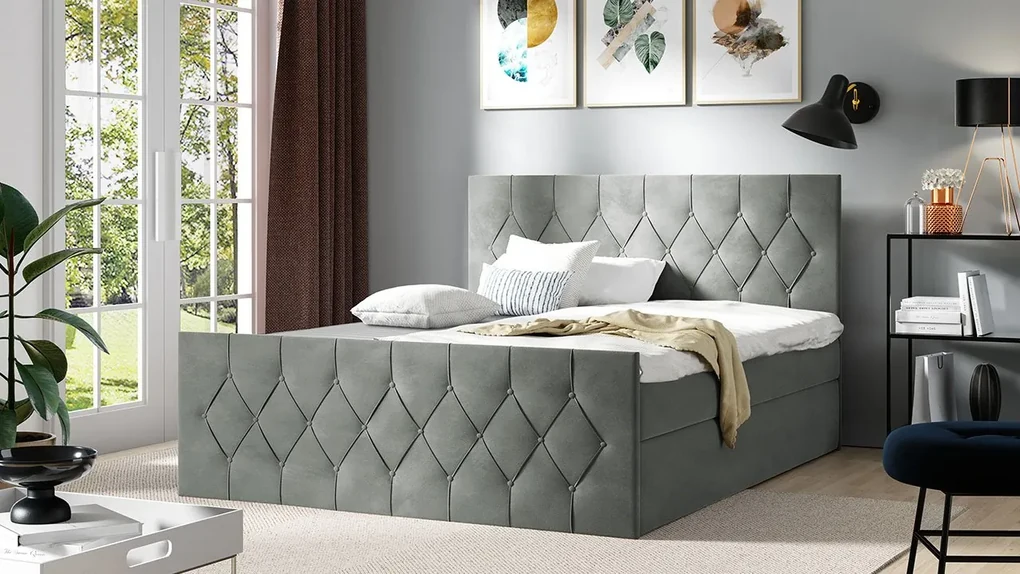 Kontinentálna posteľ Colzone Lux, Rozmer postele: 120x200, Dostupné poťahy: Mikrofaza 0007