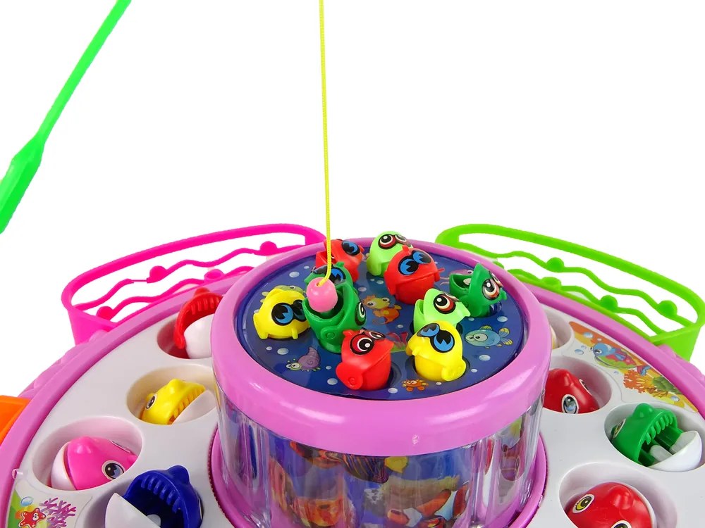 LEAN TOYS Rybolov ružový - arkádová hra