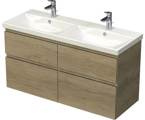 Kúpeľňová skrinka s umývadlom Elite Intedoor Landau 120 cm dub
