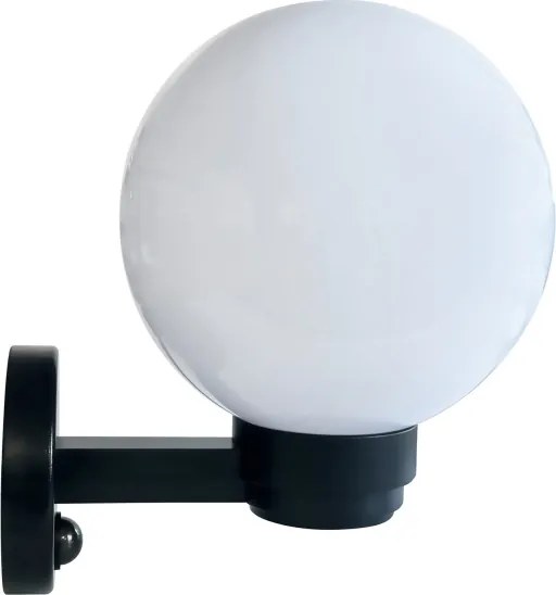 Brilagi - Vonkajšie nástenné svietidlo so senzorom HARBOR 1xE27/40W/230V IP33 čierne/číre