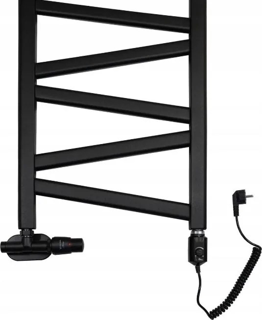 Regnis Kalipso MIX, Vykurovacie teleso 540x1800mm, 704W, čierna matná, MK180/50/D5/BLACK