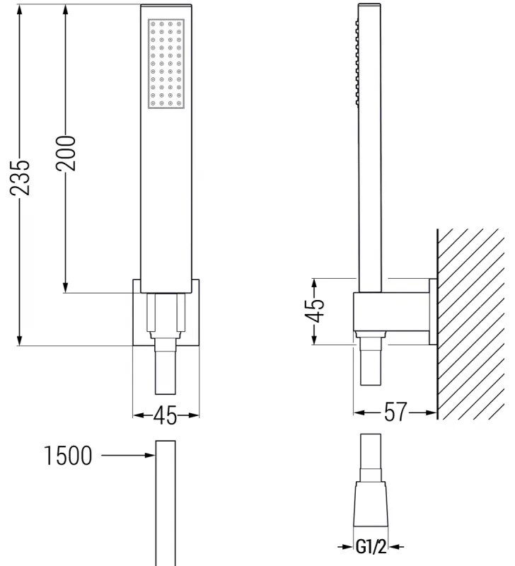 Mexen Estrella vaňová sada R02, chróm - 72313R02-00