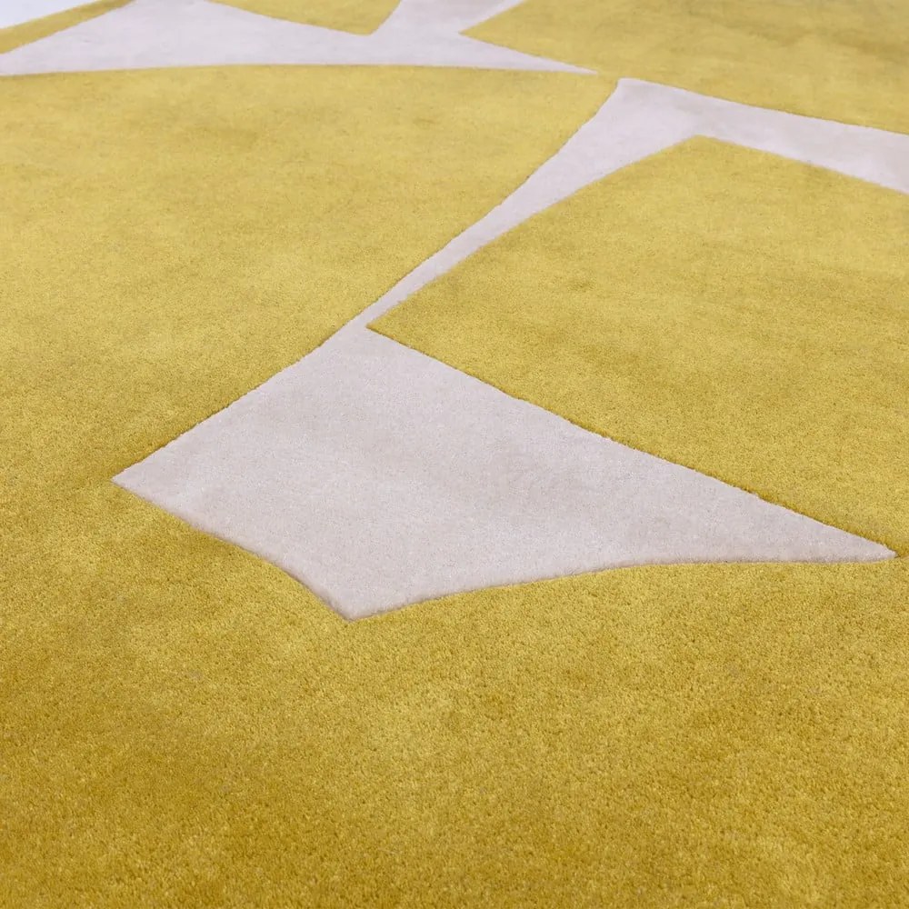 Okrovožltý ručne tkaný koberec z recyklovaných vlákien 200x290 cm Romy – Asiatic Carpets