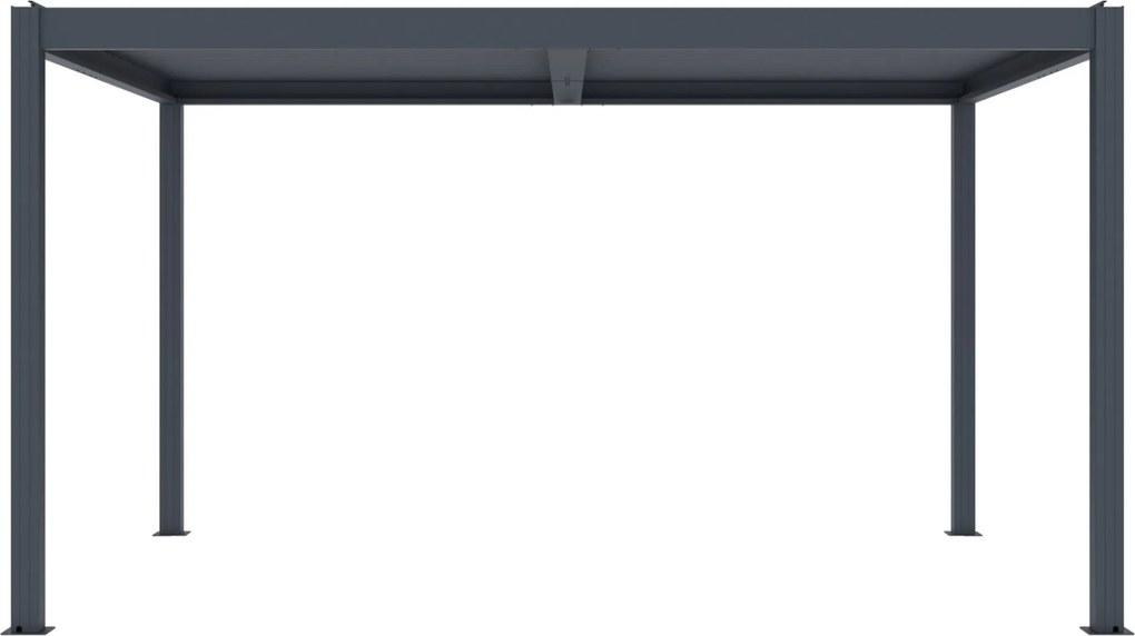 Bioklimatická pergola G21 Austin 4x3 m, antracitová hliníková