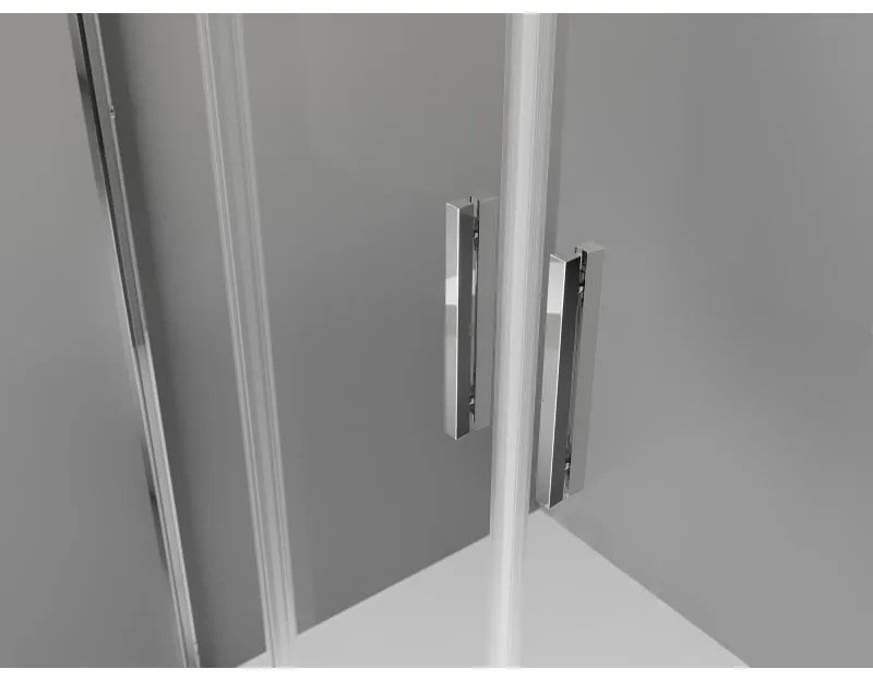 Mexen Exo, 2-krídlové posuvné 160x200 cm, 6mm číre sklo, chrómový profil, 8152-160-000-01-00