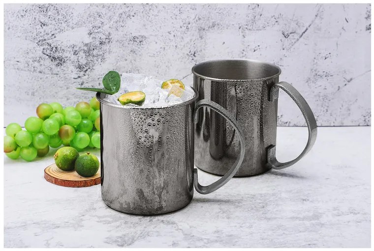 Echtwerk Hrnček z nehrdzavejúcej ocele Moscow (2 kusy, 1000 ml, čierna) (100343375)