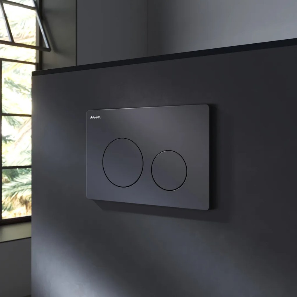 Tlačidlo splachovania AM.PM II90138 Prime Fit S mechanické, čierna