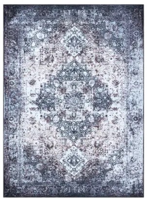 Koberec ANTIKA Ancret Washedstone ornament sivý