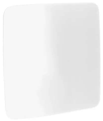 Sklenená magnetická tabuľa STELLA, so zaoblenými rohmi, 1000x1000 mm, biela