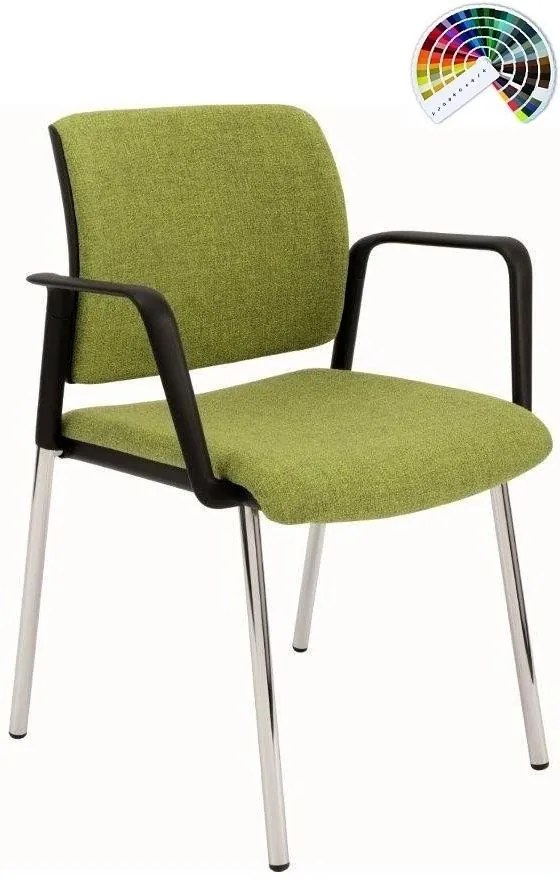 Konferenčná rokovacia stolička KENT PROKUR čalúnenie FILL, SUEDINE