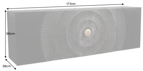 TV-skrinka 44525 Bailey 180cm Drevo Mango - Komfort-nábytok