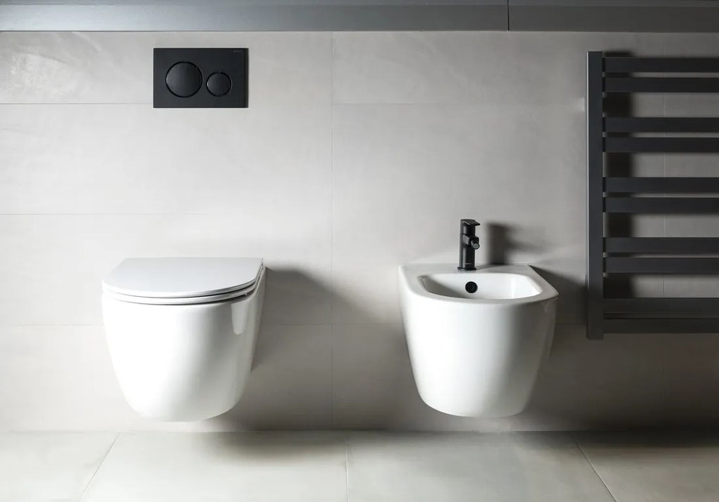 Bruckner Bruckner, FULDA závesný bidet, 36x52cm, biela, 201.611.4