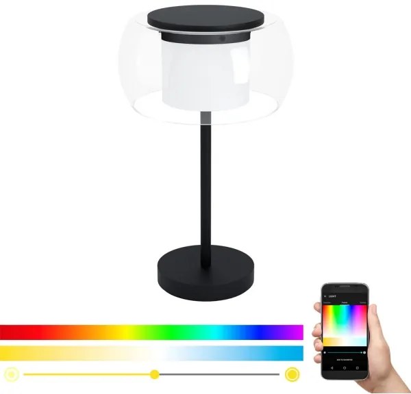 Eglo 99024 - LED RGB Stmievateľná stolová lampa BRIAGLIA-C LED/15W/230V