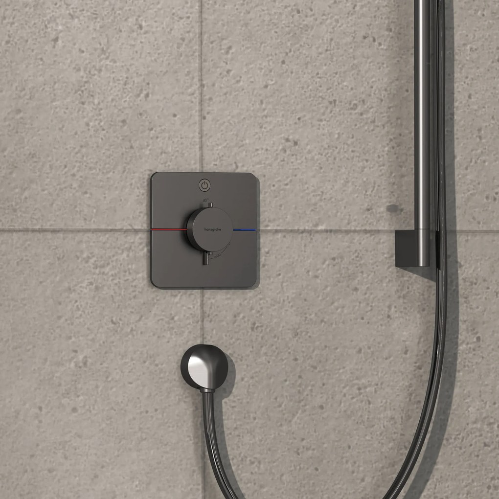 Hansgrohe ShowerSelect Comfort Q, termostat pod omietku pre 1 spotrebič, kartáčovaný čierny chróm, HAN-15581340