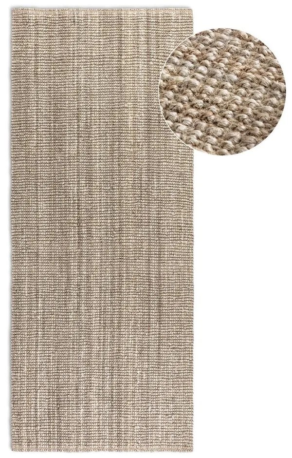 Béžový jutový behúň 80x200 cm Bouclé – Hanse Home