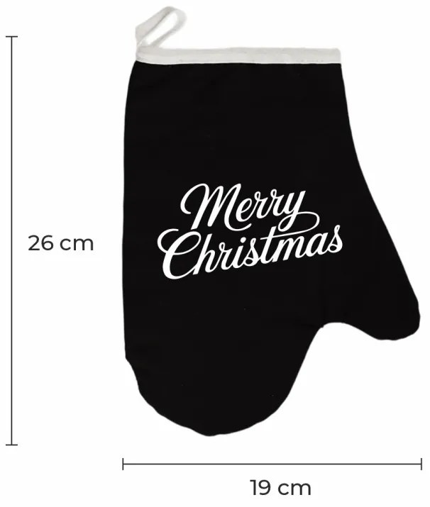 Vianočná kuchynská rukavica Merrymas EMI, sivá