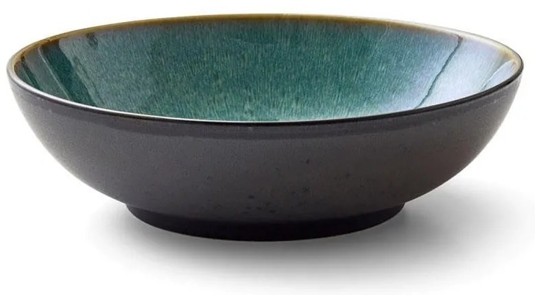 Zelená/čierna servírovacia miska z kameniny 1,8 l Gastro Green/Black – Bitz