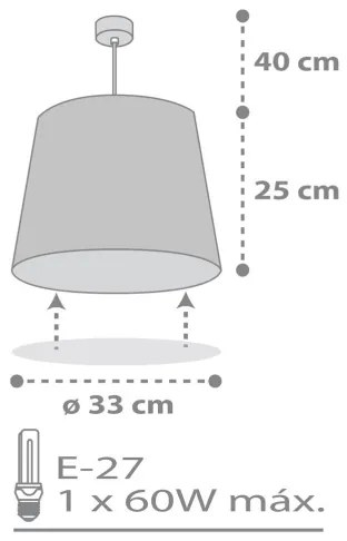 Dalber 82212B - Detský luster STAR LIGHT 1xE27/60W/230V biela