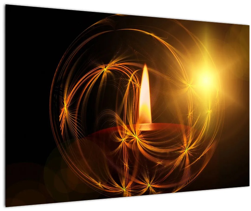 Obraz sviečky (90x60 cm)