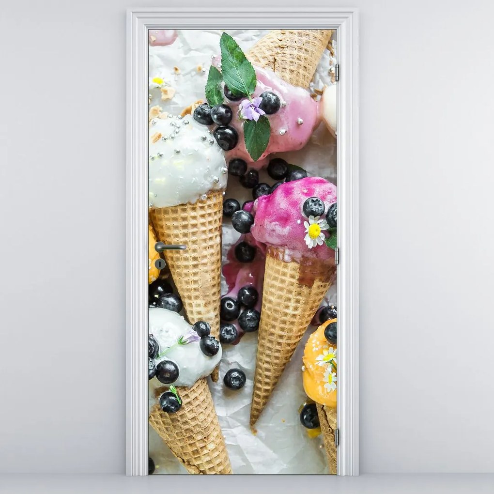 Fototapeta na dvere - Zmrzliny (95x205cm)
