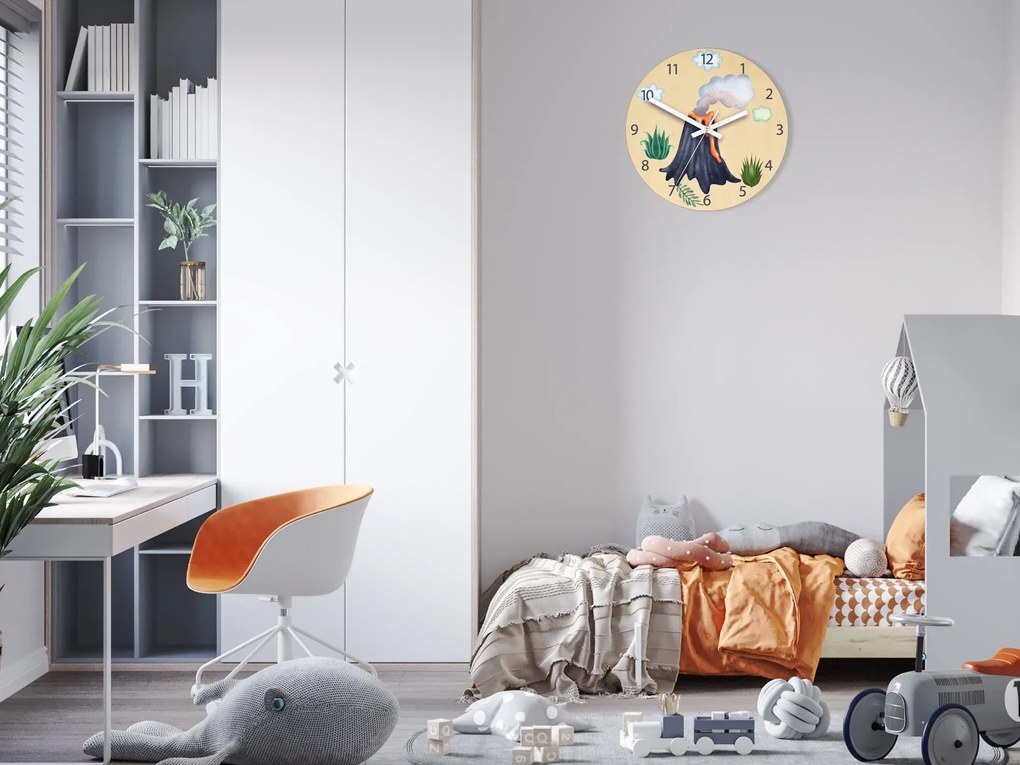 Detské nástenné hodiny Ami Sopka 30 cm viacfarebné