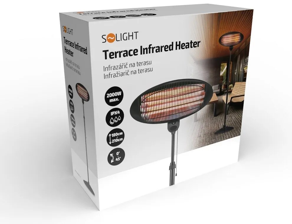 Solight Infračervený ohrievač pre terasy 2000 W