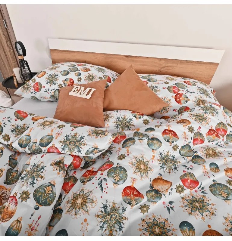 Vianočné bavlnené obliečky Magic EMI, Štandardný set jednolôžko obsahuje 1x 140x200 + 1x 70x90
