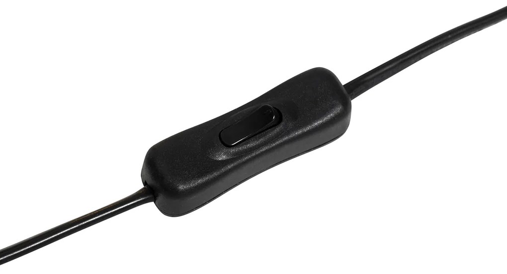 Dizajnová stolná lampa čierna zamatový tienidlo zelená so zlatom 35 cm - Alisia