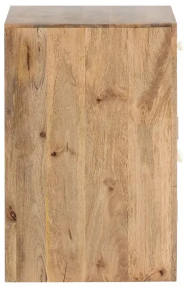 furniture-nabytek.cz - Masívna umývadlová skrinka Delhi z mangového dreva, lakovaná, hnedá – 80 cm