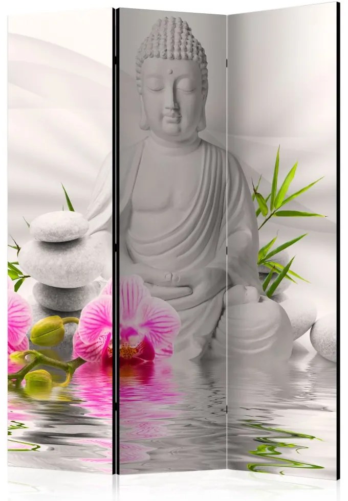 Artgeist Paraván - Buddha and Orchids [Room Dividers]