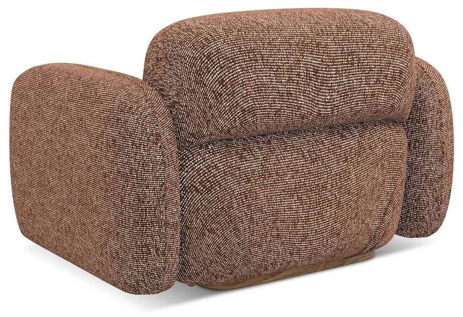 Oranžové/hnedé kreslo Ailani – Makamii