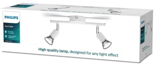 Philips - Bodové svietidlo LIMBALI 2xGU10/50W/230V biela