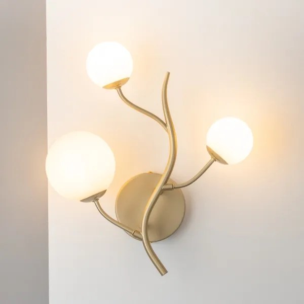 Brilagi - LED Nástenné svietidlo MISTEL 3xG9/3W/230V zlatá/biela