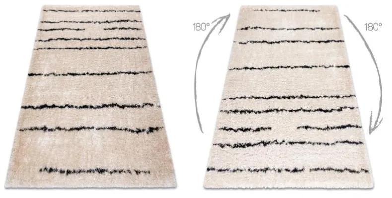 Kusový koberec shaggy Kylar krémový 2 180x270cm