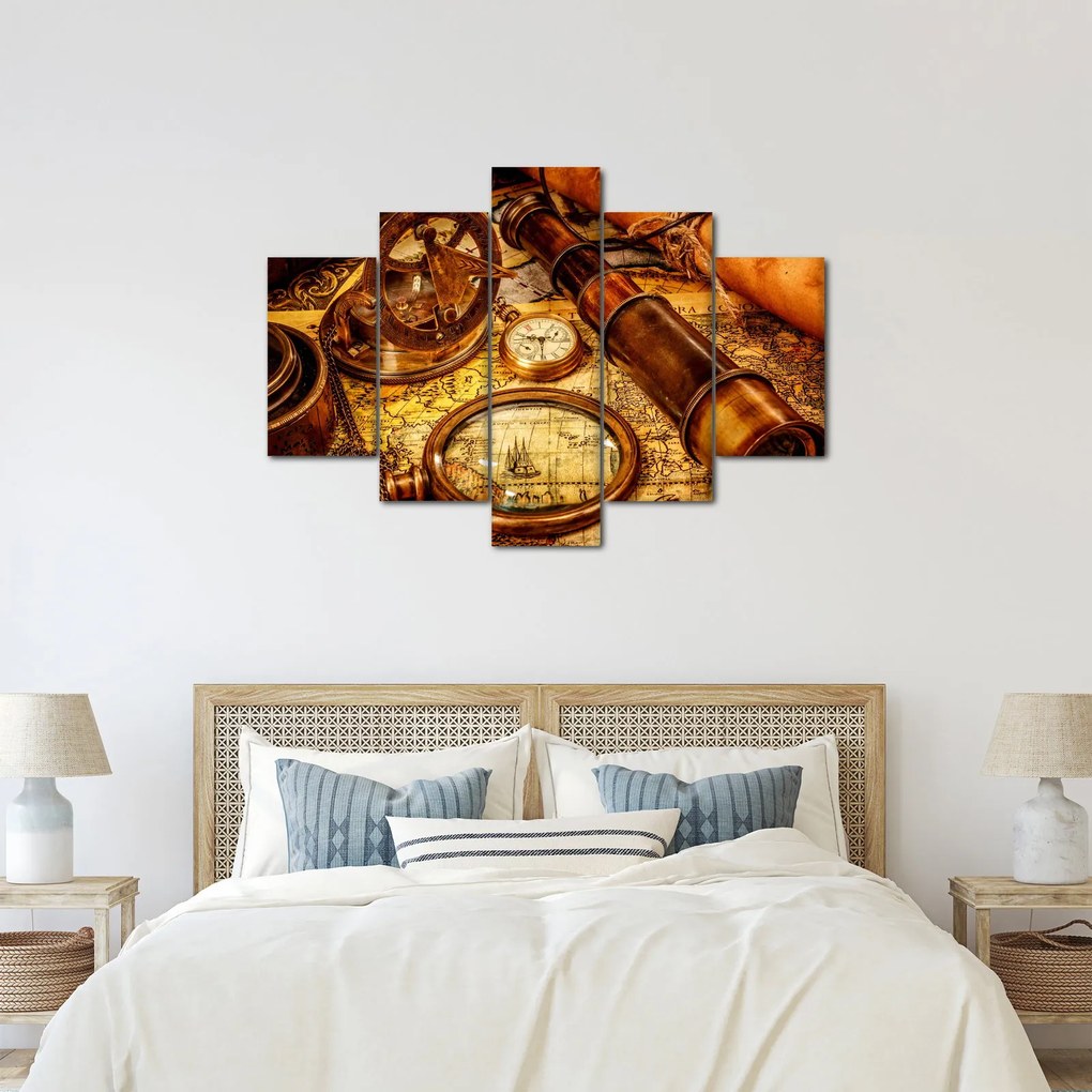 Obraz - Historické pomôcky námorníkov (150x105 cm)