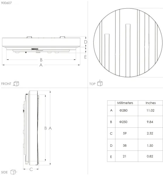 Eglo 900607 - LED Stropné svietidlo FERENTINO LED/10W/230V pr. 28 cm