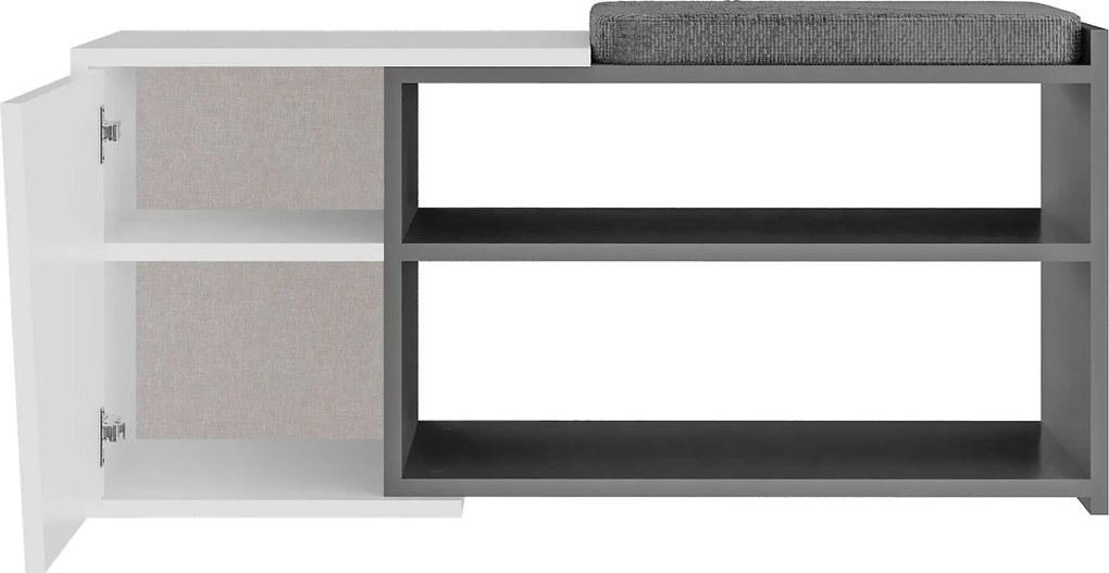 Botník Houseland FIONA antracit/biely