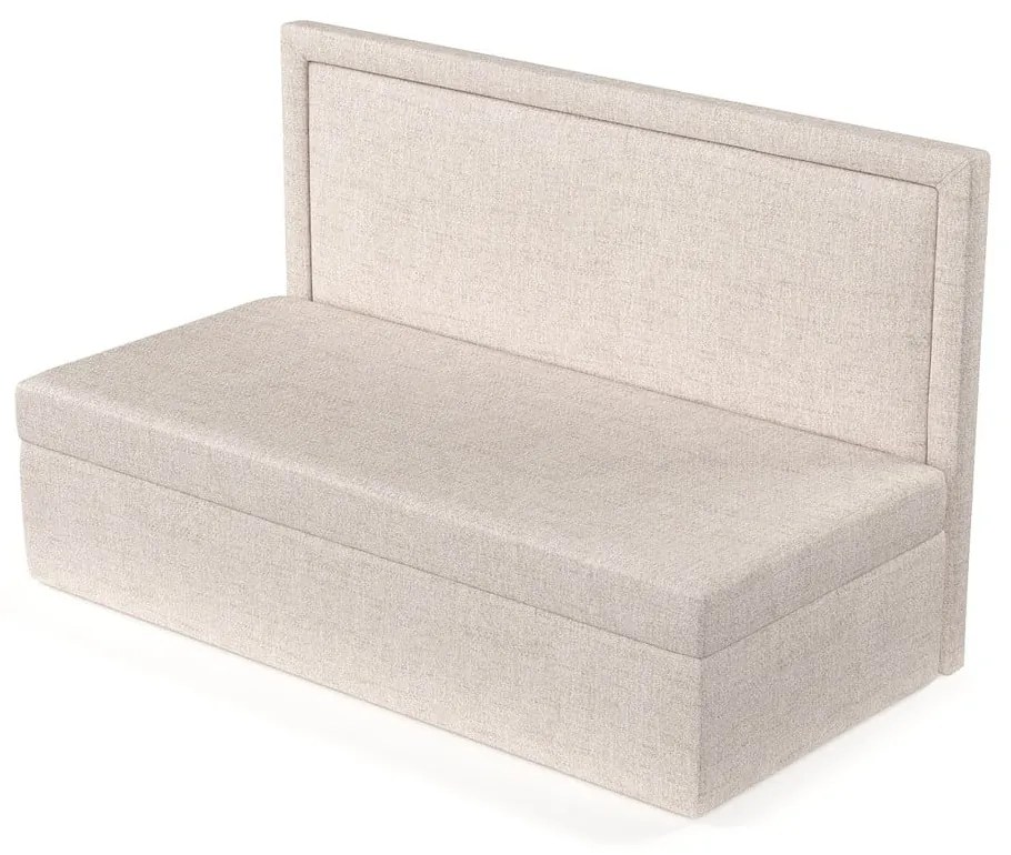 Béžová čalúnená jednolôžková posteľ 80x200 cm Scala – Maison de Rêve