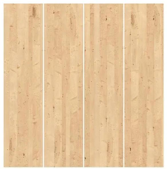 MANUFACTURER -  Súprava posuvnej záclony - Apple Birch  - 4 panely