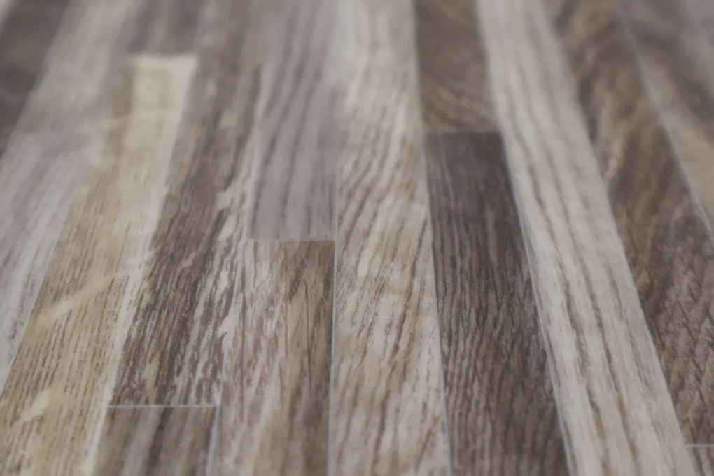 PVC podlaha - lino Toptex Line Oak 906L, na mieru, šíře 5m, šedá, filc, chodba / predsieň