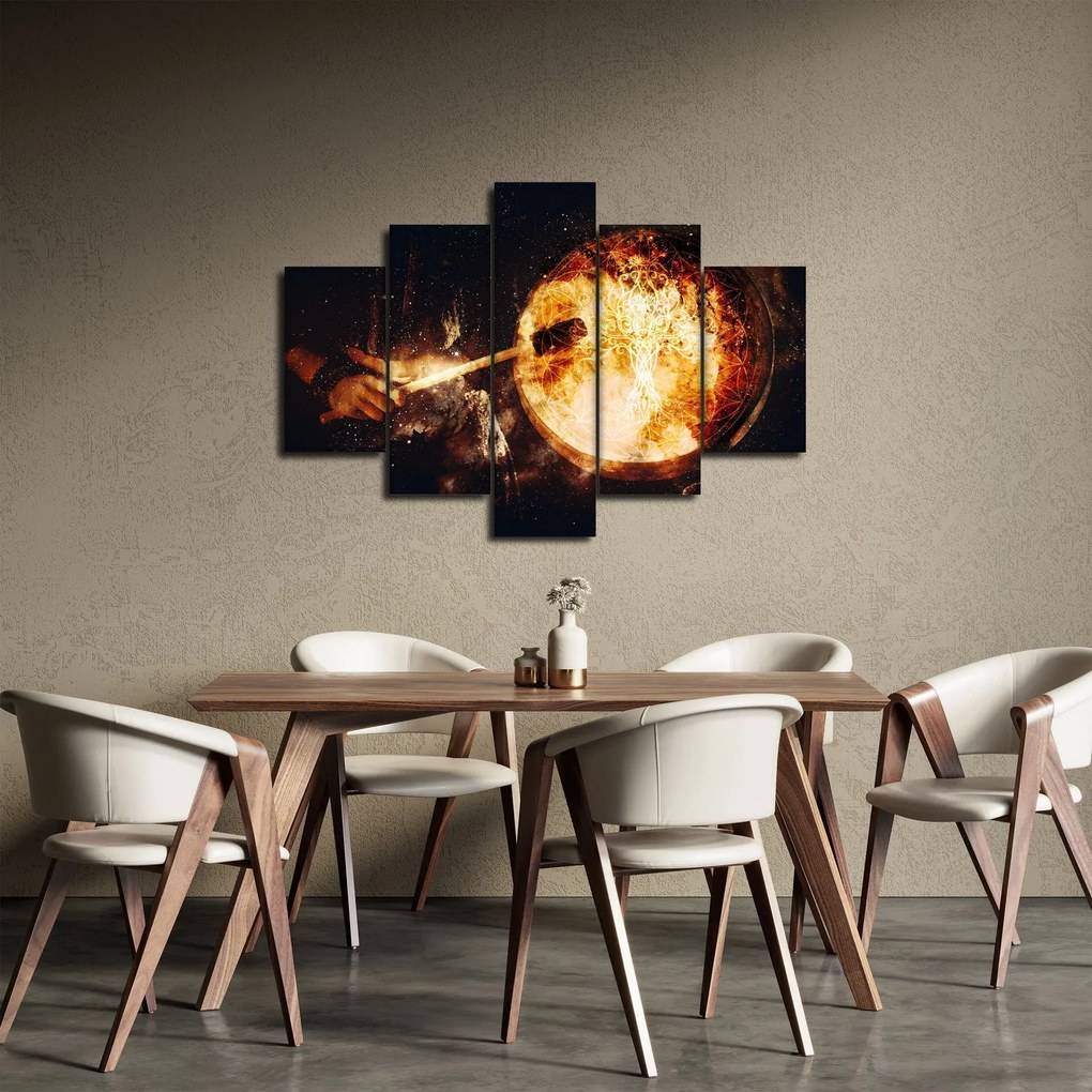 Obraz - Šamanská bubon (150x105 cm)