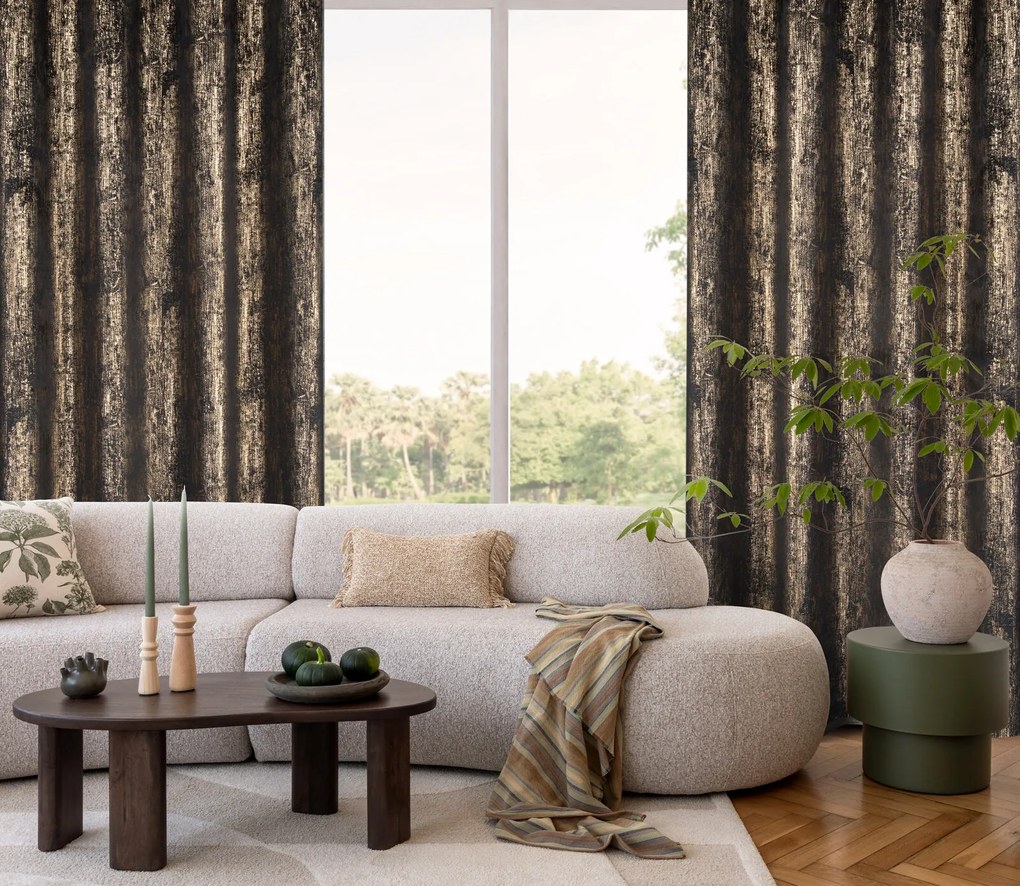 EUROFIRANY ZATEMŇOVACÍ ZÁVES NA KRÚŽKOCH DARA 140X250 CM VZOROVANÁ