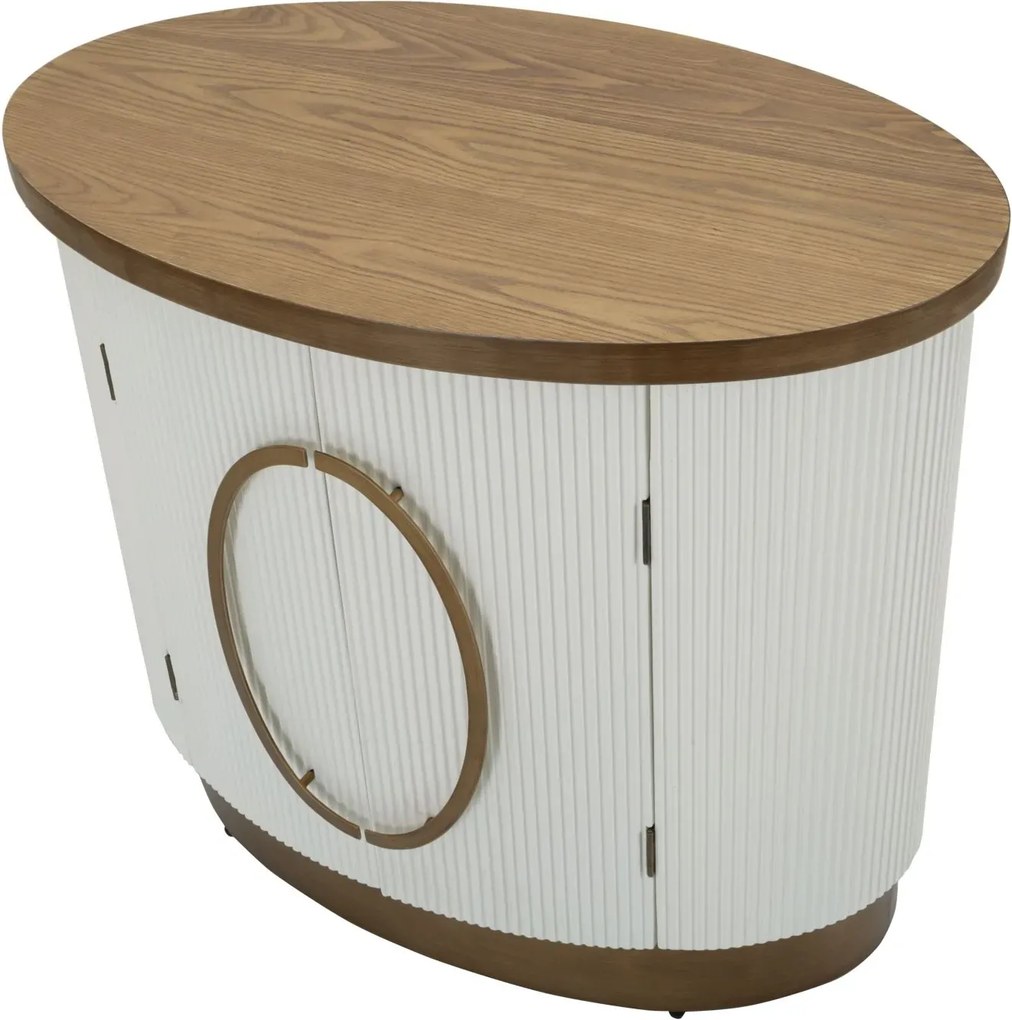 Komoda Tolosa 79 cm biela/jaseň