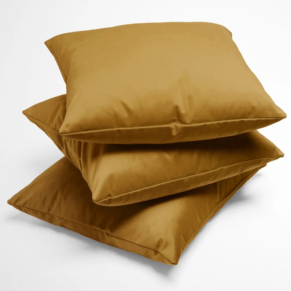 Biante Zamatová obliečka na vankúš Velvet Prémium SVP-009 Horčicová 70 x 90 cm
