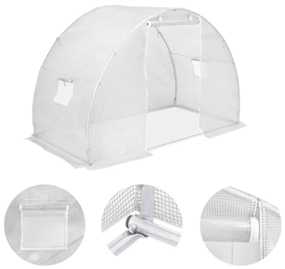 vidaXL Skleník 4,5 m² 300x150x200 cm