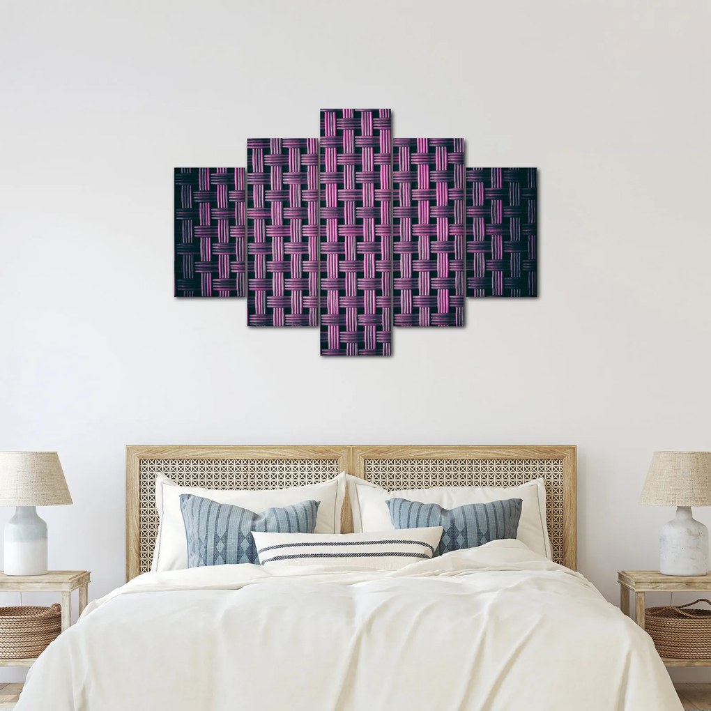 Obraz fialovej textúry (150x105 cm)
