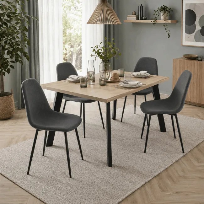 Jedálenská stolička sivá CT-V2972 GREY2