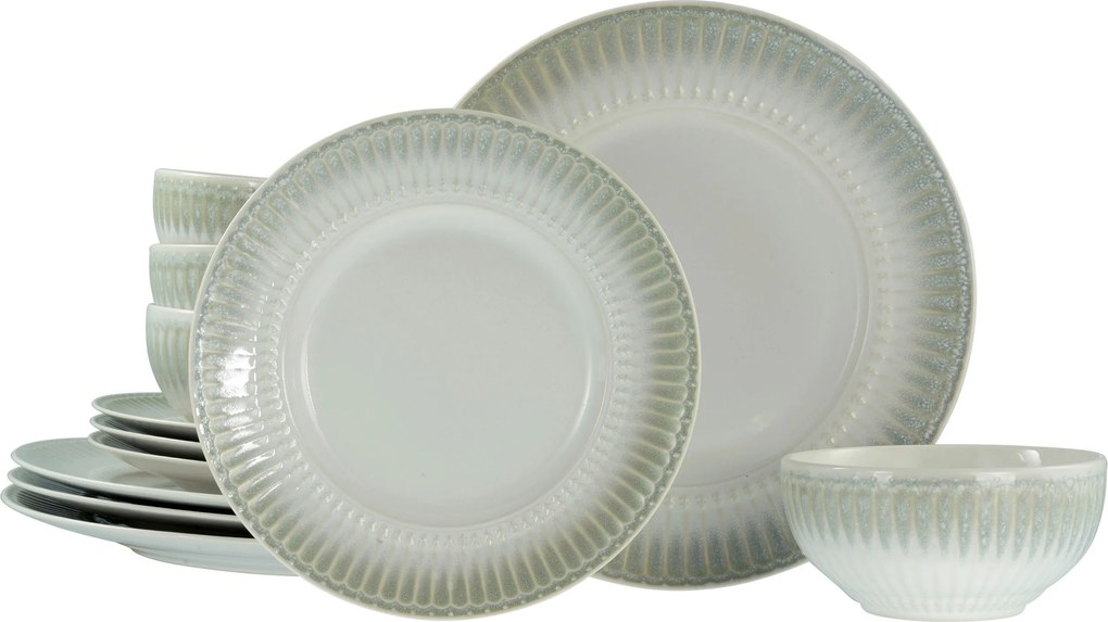 XXXLutz JEDÁLENSKÝ SERVIS Celadon beige 12-dielne Creatable - Online Only bytové doplnky - 007768067802