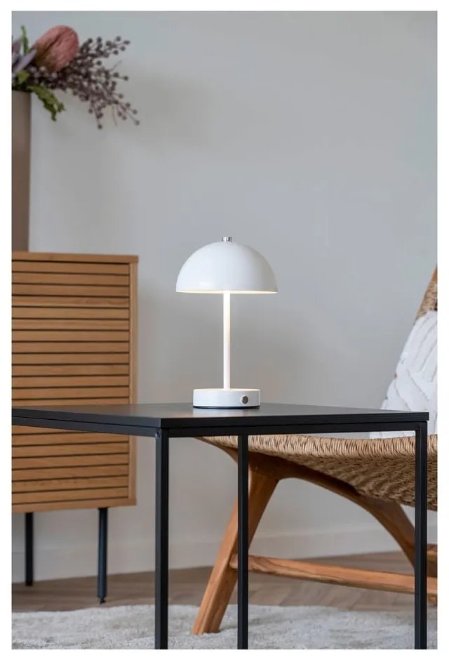 Biela LED stolová lampa (výška 25 cm) Holt – House Nordic