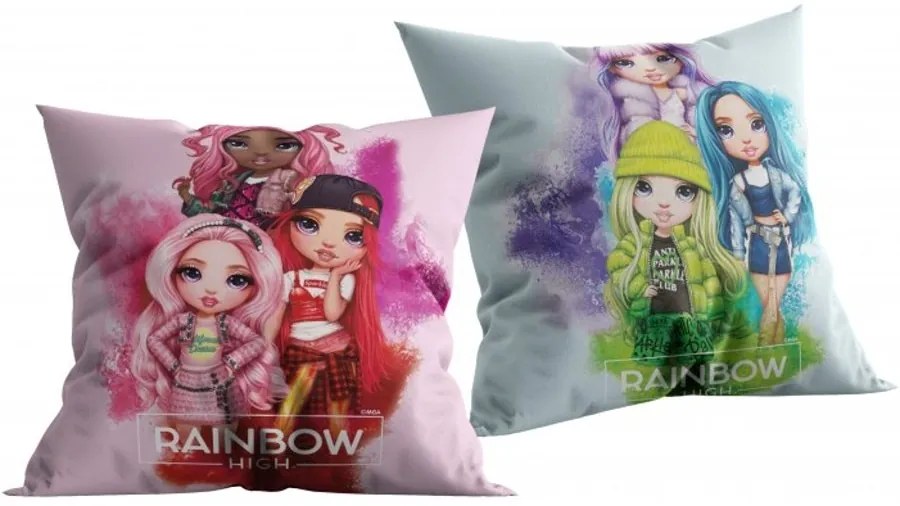 Obojstranný vankúš Rainbow High - 40 x 40 cm